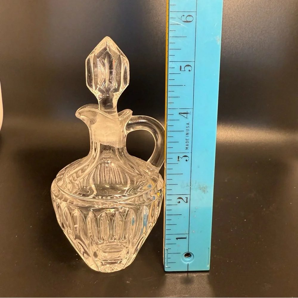 European Collection Clear Cruet Germany EUC Crystal bottle